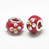 Handmade Lampwork European Beads LAMP-Q029-03A-2