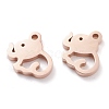 Ion Plating(IP) 304 Stainless Steel Charms STAS-Y002-12RG-1