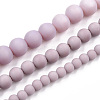 Opaque Glass Beads Strands X-GLAA-T032-P8mm-MD07-4