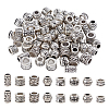 80Pcs 8 Styles Tibetan Style European Beads DIY-NB0012-43E-1