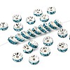 Brass Grade A Rhinestone Spacer Beads RSB038NF-13-1