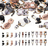 24Pcs 12 Styles Rack Plating Alloy Enamel Pendants ENAM-TA0001-47-9