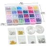 DIY Glass Beads & Alloy Pendant Bracelets Jewelry Making Kits DIY-FS0006-25-6