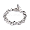 Tarnish Resistant 304 Stainless Steel Cable Chain Bracelets BJEW-P237-08P-4