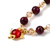 Dyed Natural Tiger Eye Beads Stretch Bracelets FS-WGE9EC2-04-2