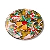 Transparent Christmas Themed Cellulose Acetate(Resin) Pendants OACR-L018-03E-2