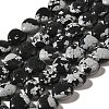 Natural Snowflake Obsidian Beads Strands X-G-R190-10mm-51-2