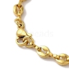 Ion Plating(IP) 304 Stainless Steel Coffee Bean Chain Bracelets for Women or Men BJEW-A019-01G-3