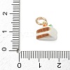 Spray Painted Brass Charms KK-CBAEB58-02B-3