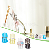 40Pcs 4 Colors Plastic Jewelry Ring Display Planks KY-PH0001-47-6