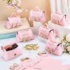 40 Bags Bowknot Handbag Shaped PU Leather Candy Gift Tote Boxes CON-WA0001-26-5