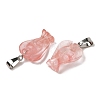 Cherry Quartz Glass Pendants G-B127-10P-15-2