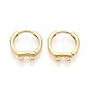 Brass Hoop Earring Finding KK-N261-60G-1