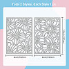 Flower Frame Theme Carbon Steel Cutting Dies Stencils DIY-WH0309-1333-6