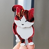 Cat Acrylic Brooch for Backpack Clothes PW-WG6199D-02-1