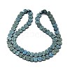 Electroplated Natural Lava Rock Beads Strands G-K388-04A-03-3