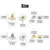 340Pcs 4 Style 304 Stainless Steel Friction Ear Nuts & Bullet Clutch Earring Backs Sets STAS-YW0001-82-3