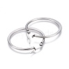 Tarnish Resistant 201 Stainless Steel Hoop Earrings LS-EJEW-A052-27E-2