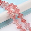 Cherry Quartz Glass Beads Strands G-M418-D05-01-2