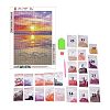 DIY 5D Beach Theme Pattern Canvas Diamond Painting Kits DIY-C021-02-3