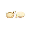 Ion Plating(IP) 304 Stainless Steel Pendant Enamel Settings X-STAS-N097-204A-02LG-2