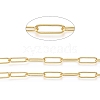 Soldered Brass Paperclip Chains CHC-D025-03G-01-3