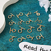 32Pcs 16 Styles Rack Plating Brass Toggle Clasps KK-KS0001-25-5