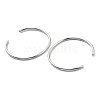 304 Stainless Steel Cuff Bangles for Women Men STAS-B082-08P-4