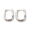 Brass Oval Hoop Earrings for Women EJEW-G306-02P-1