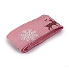 Christmas Burlap Ribbon SRIB-WH0006-15F-1