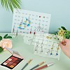 FINGERINSPIRE 2 Sets 2 Styles Detachable Transparent Acrylic Earring Display Stands EDIS-FG0001-53-3