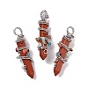 Natural & Synthetic Gemstone Big Pointed Pendants G-H274-05-4