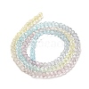 Transparent Painted Glass Beads Strands DGLA-A034-T2mm-A15-5