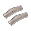 304 Stainless Steel Bayonet Clasps LS-STAS-C041-01-2