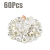 60Pcs Resin European Beads RPDL-YW0001-14E-1