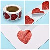 Heart Shaped Stickers Roll X-DIY-K027-A05-4