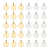 ARRICRAFT 100Pcs 2 Colors Brass Stamping Blank Tag Charms KK-AR0002-51-1