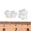 Spray Painted Transparent Acrylic Beads OACR-N149-01J-3