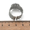304 Stainless Steel Cuff Ring Components SA-CBA37BC-16C-P-3