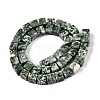 Natural Green Spot Jasper Beads Strands G-T139-8x8-23A-2