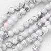 Natural Howlite Beads Strands G-D809-10-8mm-1