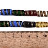 Handmade Gold Sand Lampwork Beads Strands LAMP-Q041-02-4