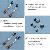 Unicraftale 32Pcs 4 Style 304 Stainless Steel Stud Earring Findings for Dangle Charms STAS-UN0028-02-4