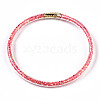 PVC Plastic Buddhist Bangle Sets BJEW-T008-18H-3