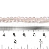 Electroplate Transparent Glass Beads Strands EGLA-A035-T4mm-L20-4