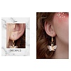 25Pcs 5 Styles Alloy Enamel Pendant Gradient Bicolor Butterfly DIY Earrings Keychain Pendant Accessories Materials JX595A-6