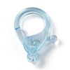 Transparent Plastic Lobster CLaw Clasps LS-KY-H005-A02-3