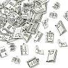 60Pcs Tibetan Style Alloy Pendants for Teachers' Day TIBEP-FS0001-22-2