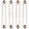 4Pcs 304 Stainless Steel & Brass Brooches JEWB-CP00001-7