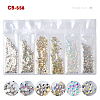 Glass Rhinestone Flat Back Cabochons MRMJ-T009-034C-SS8-2